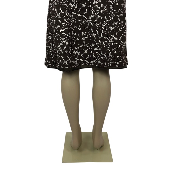 Ann Taylor Floral Print Sleeveless A-Line Dress Size 6 Square Neck Office Career - Picture 6 of 8